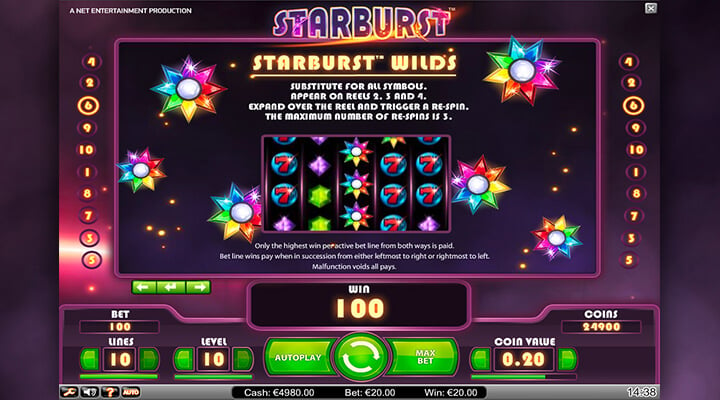 Starburst screenshot 2
